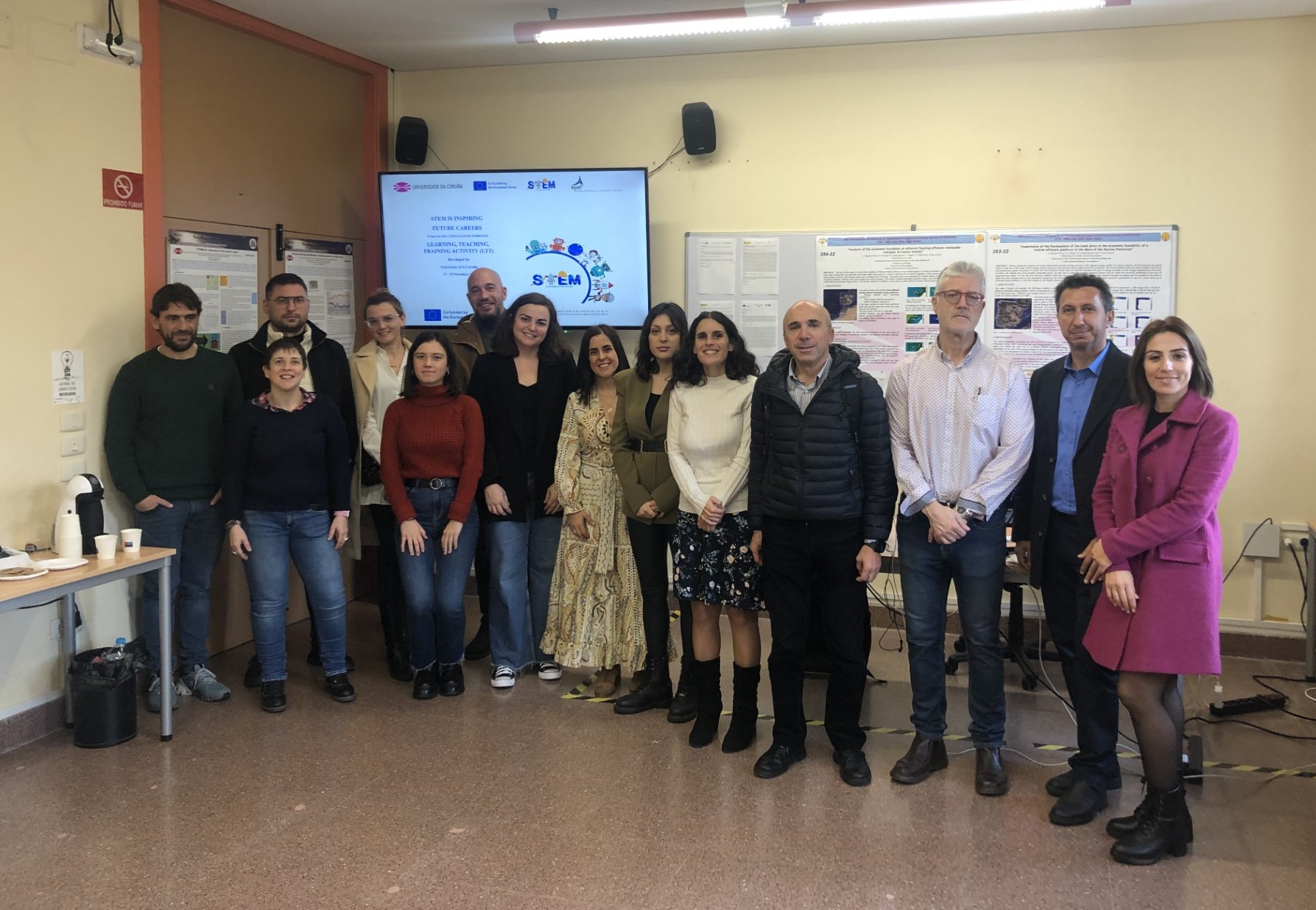 O pasado mes de novembro, o profesorado dos centros de ensino secundario de Turquía e Chipre visitou a Escola Politécnica de Enxeñaría de Ferrol no marco da Semana Formativa STEM is inspiring future careers.