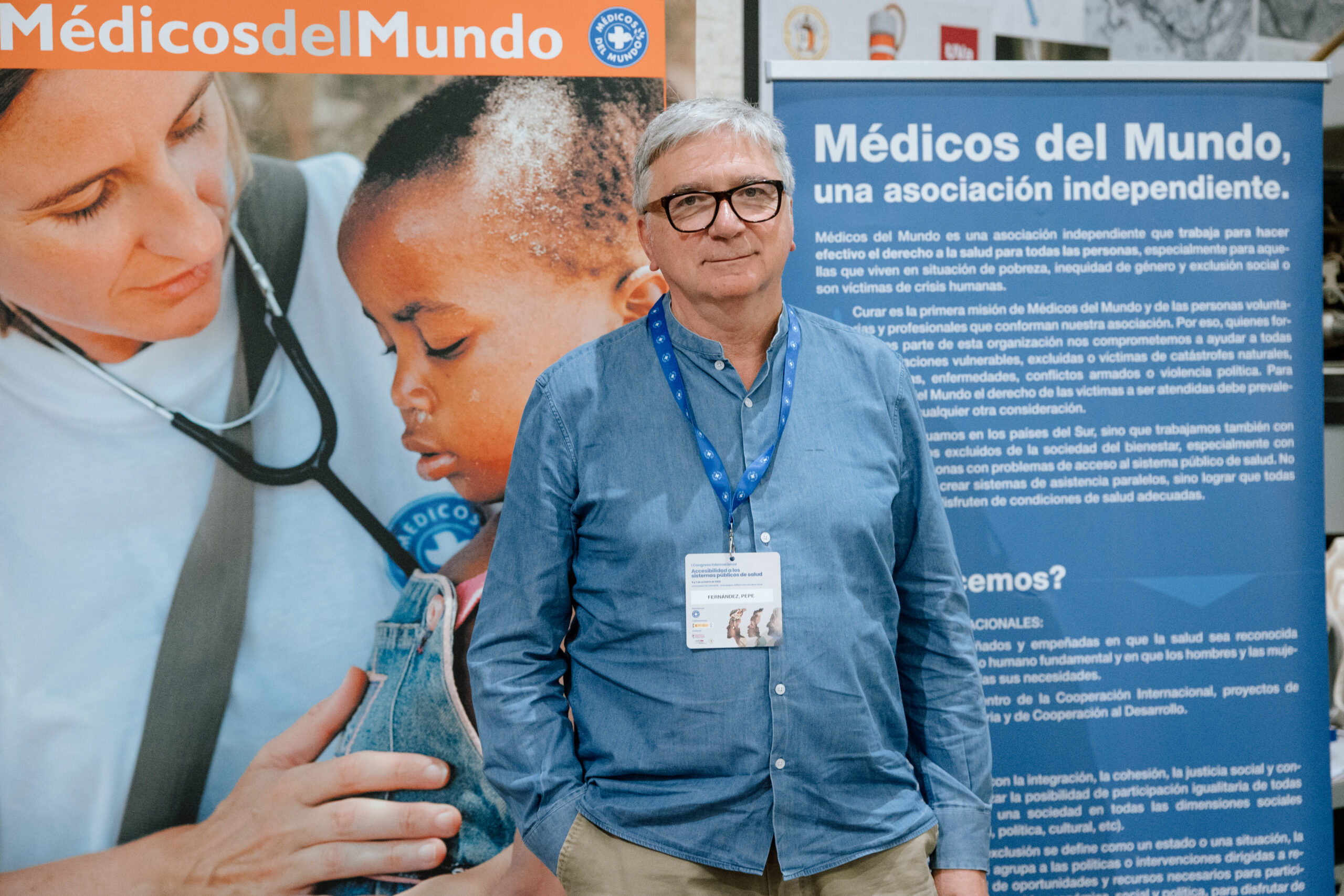 O presidente da ONG Médicos del Mundo, Pepe Fernández, imparte mañá, mércores 22 de novembro, ás 13:00 horas, unha conferencia no Salón de Graos da Facultade de Humanidades e Documentación do Campus Industrial de Ferrol. Imaxe cedida por Médicos del Mundo.